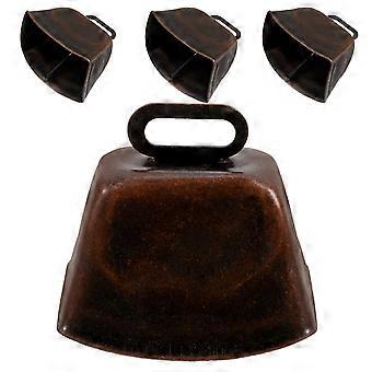 Farm Cowbell Iron Bell for Decoration 4Pcs Mini Vintage Hanging Pendant