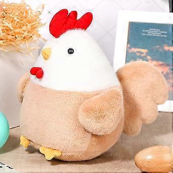 Pollo ripieno peluche simpatico gallo ripieno peluche pollo ripieno animale peluche soffici animali farciti giocattoli pollo regali per la maggior parte delle persone (stile carino)