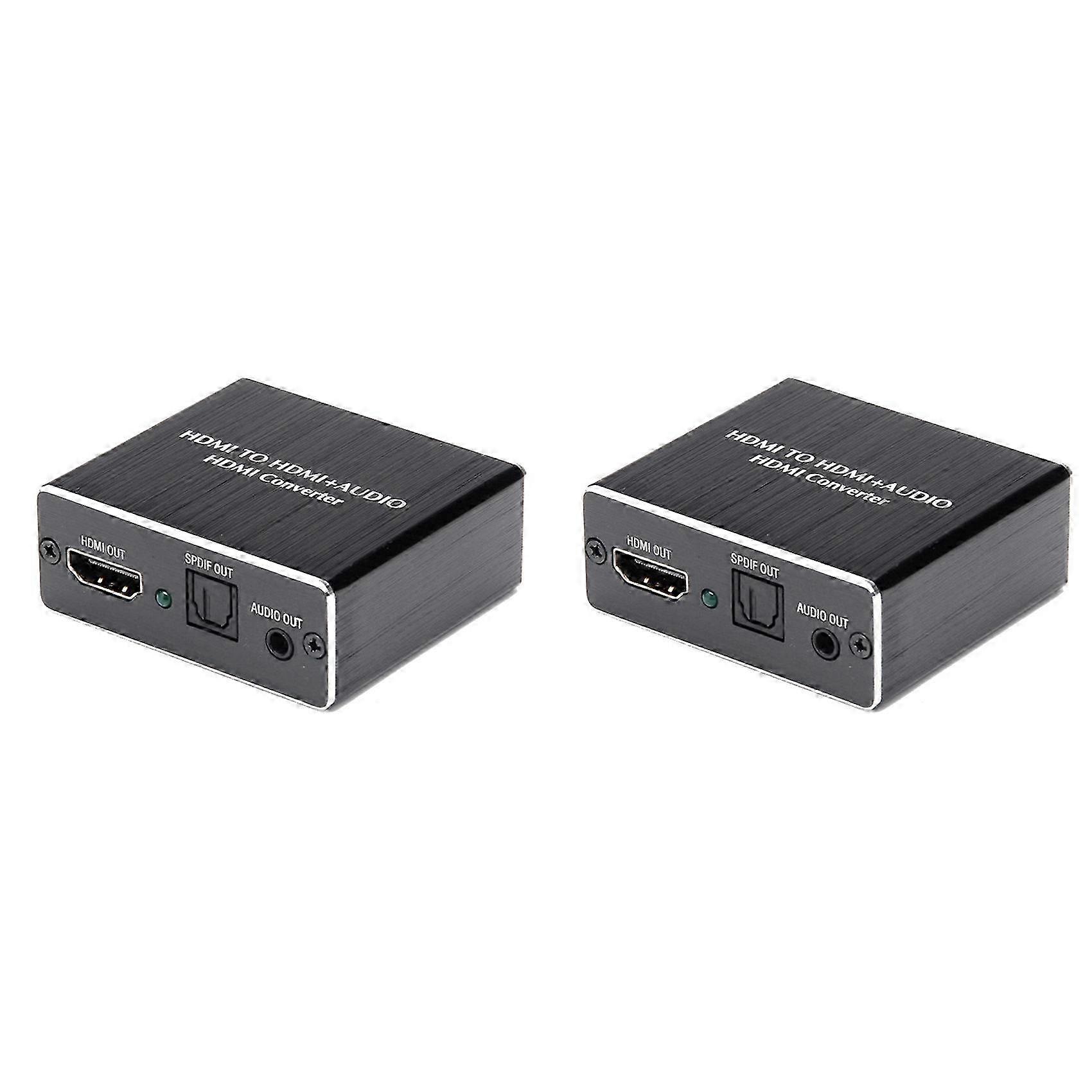 2X HDMI-Compatible Audio Converter Spdif Audio Extractor Stereo Extractor Optical