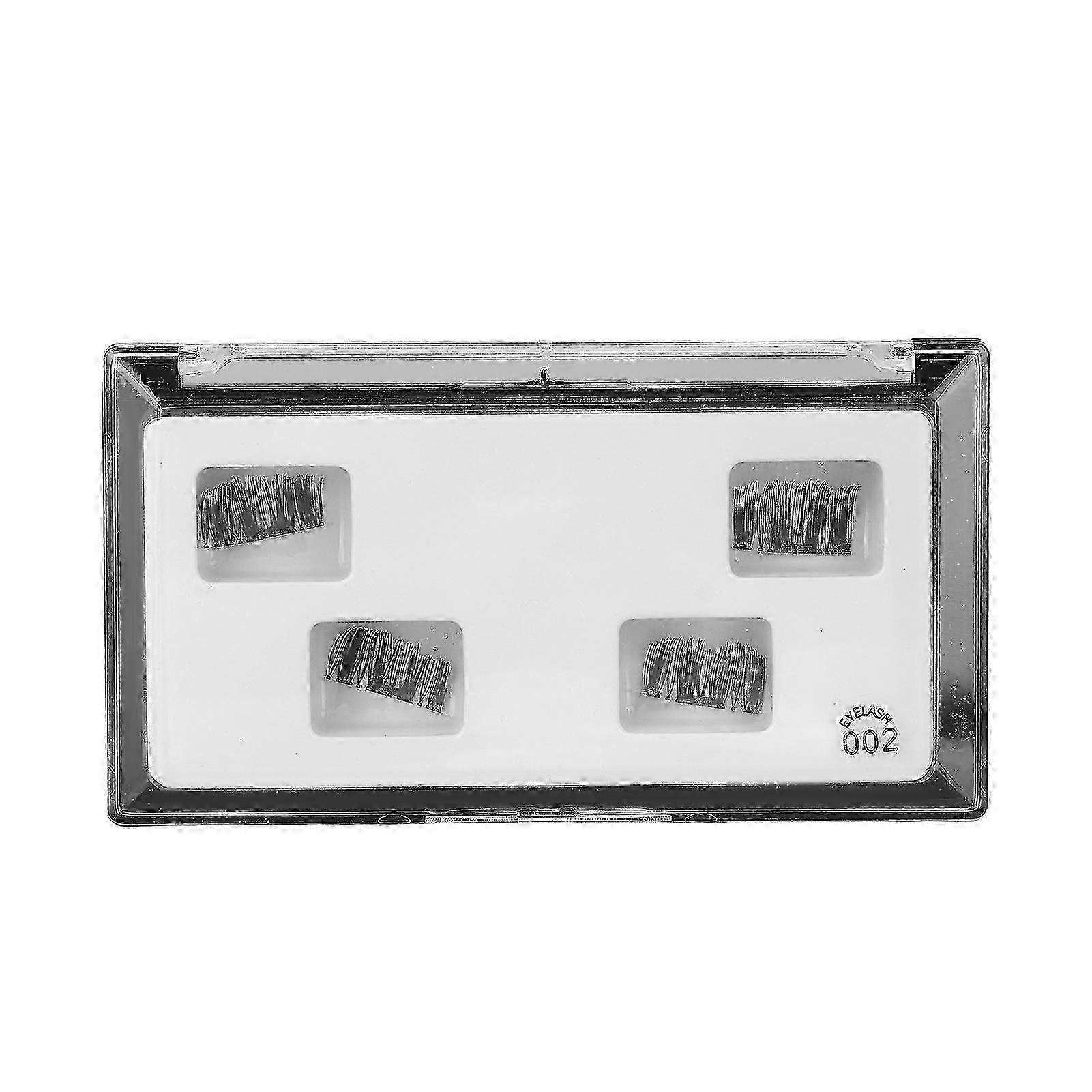 Reusable Magnetic False Eyelashes, Natural-Looking, Strong Hold, No Glue Needed, 2 Pairs