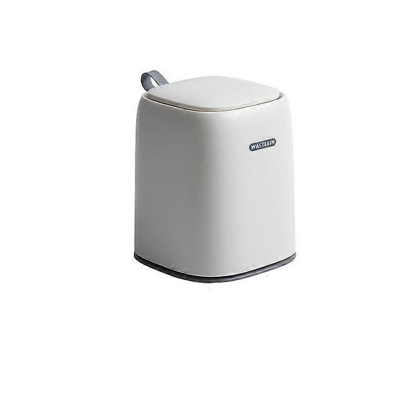 New pattern Tiny Desktop Trash Can With Lid,Mini Waste Bin With Push Button Cover