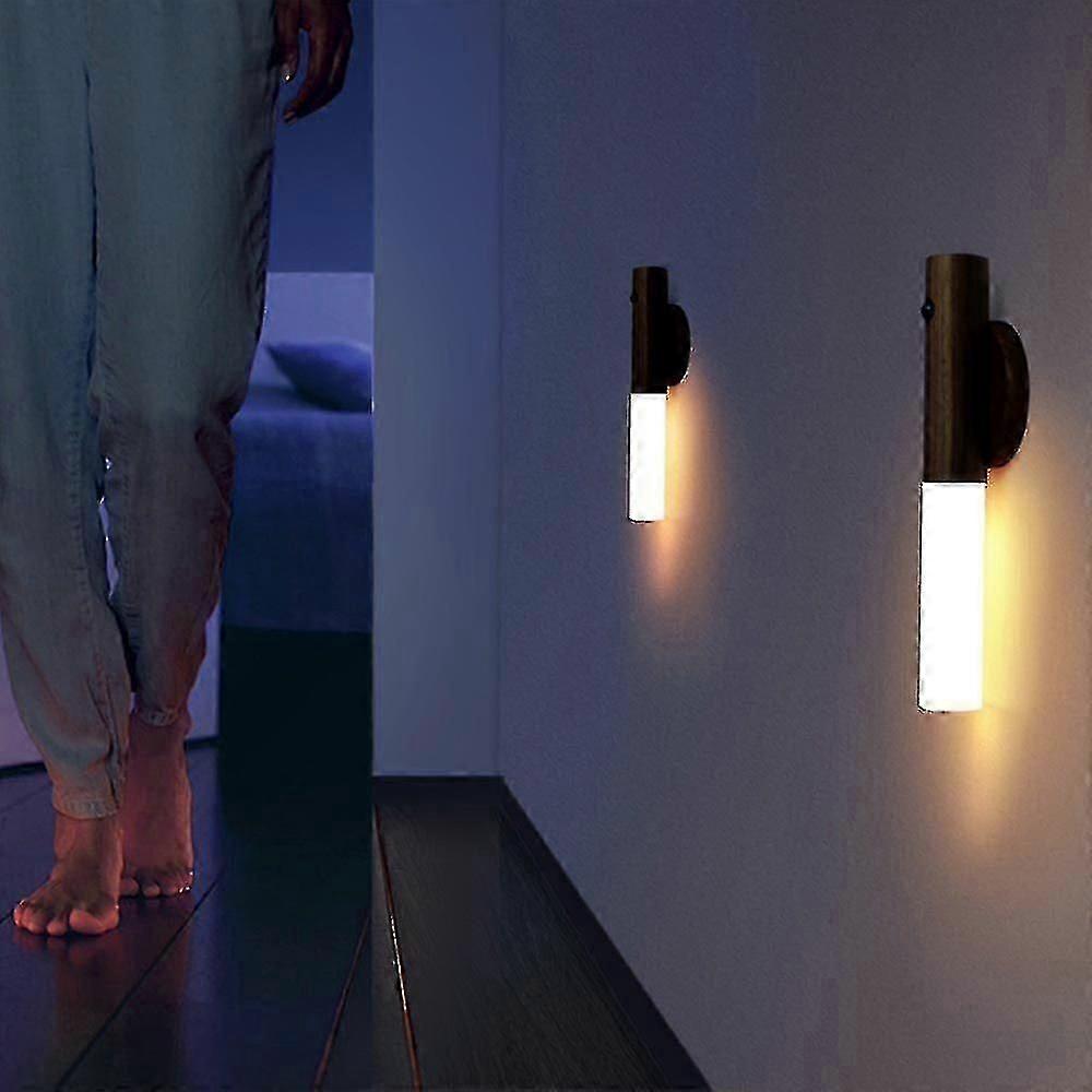 Wireless Motion Sensor Smart Led Light Magnetic Base Usb Rechargeable