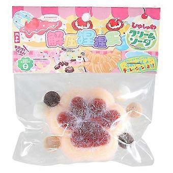 Stress Relief Plush Cats Paws Toy for Adult Hand Squeeze TPR Anxiety Squeezable Pinch Toy Kids Holiday Goody Bag Fillers-pad2