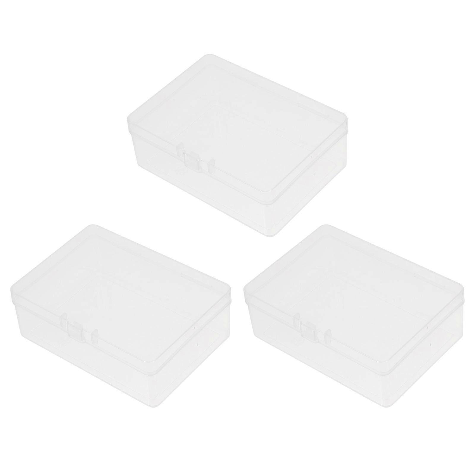 3pcs Transparent Empty Cards Boxes Playing Game Cards Empty Cards Container