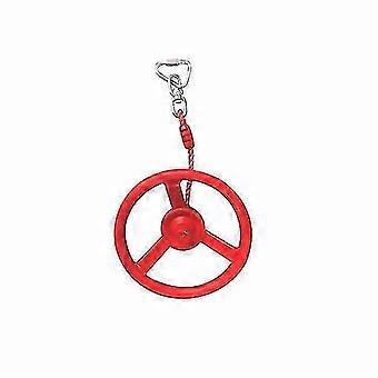 Outdoor Indoor Shaking Hands Climbing Sports Swing Ninja Wheel Set Accessories Children's Swing Ring Steering Wheel With Rope