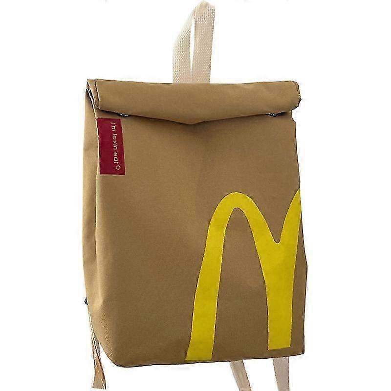 McDonalds printed pattern backpack travel bag
