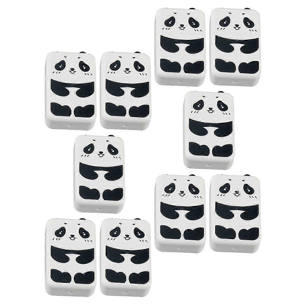 10pcs Creative Erasers Multi-function Erasers Delicate Pencil Erasers Writing Accessory