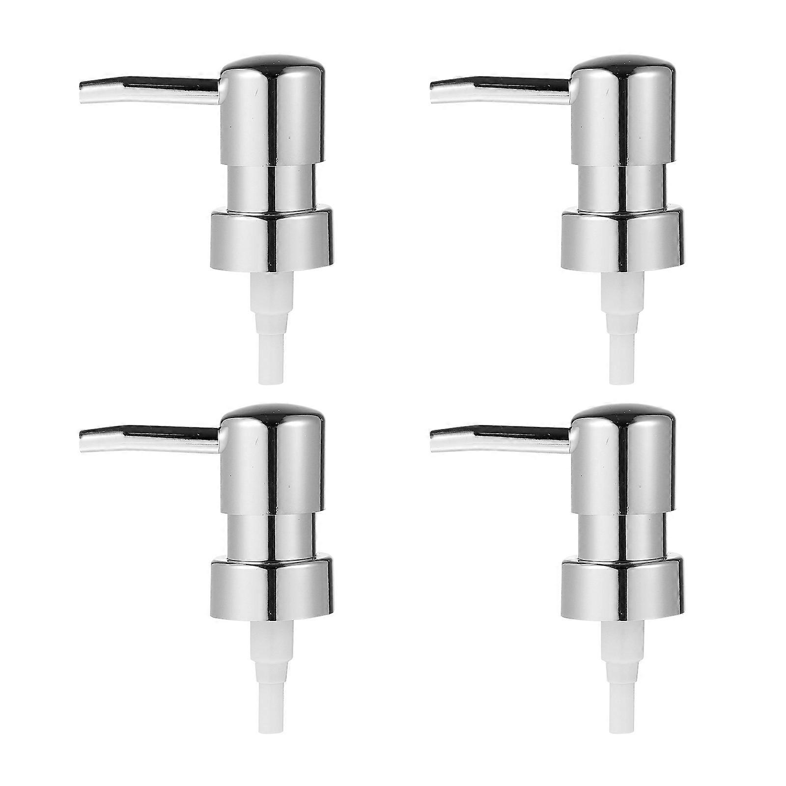 4pcs Pump Heads Emulsion Shampoo Head Pump Bottle Head Press Head Replacement