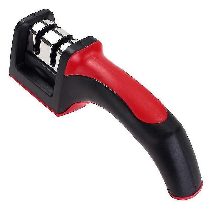 Two-stage ceramic knife sharpener