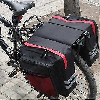Borsa doppia per bici, borsa posteriore, borsa doppia impermeabile per bici, borsa doppia impermeabile per bici, borsa multiuso per bici da esterno ad alta capacità