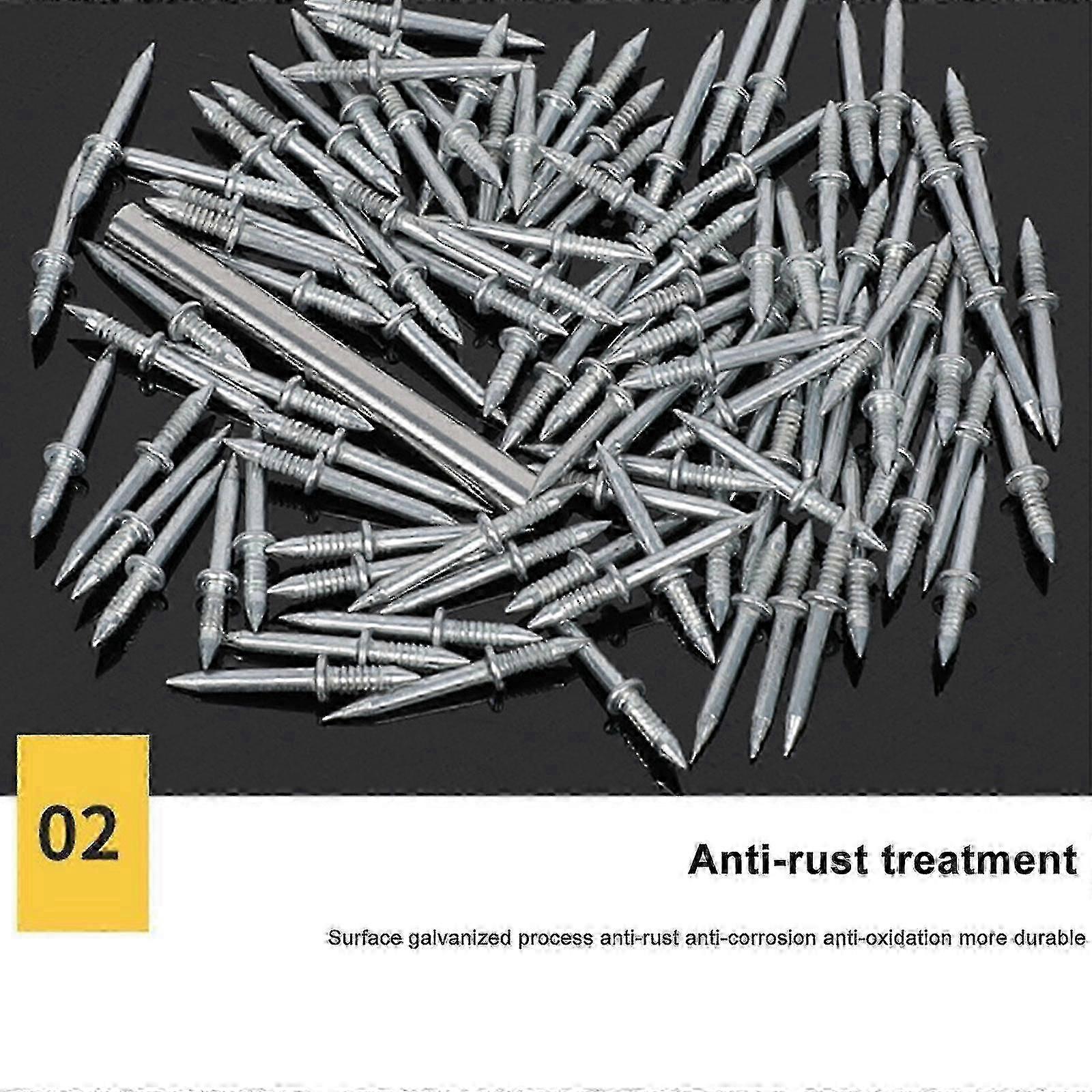Non-Marking Nails for Baseboard Installation - 100pcs Single-Angle Design