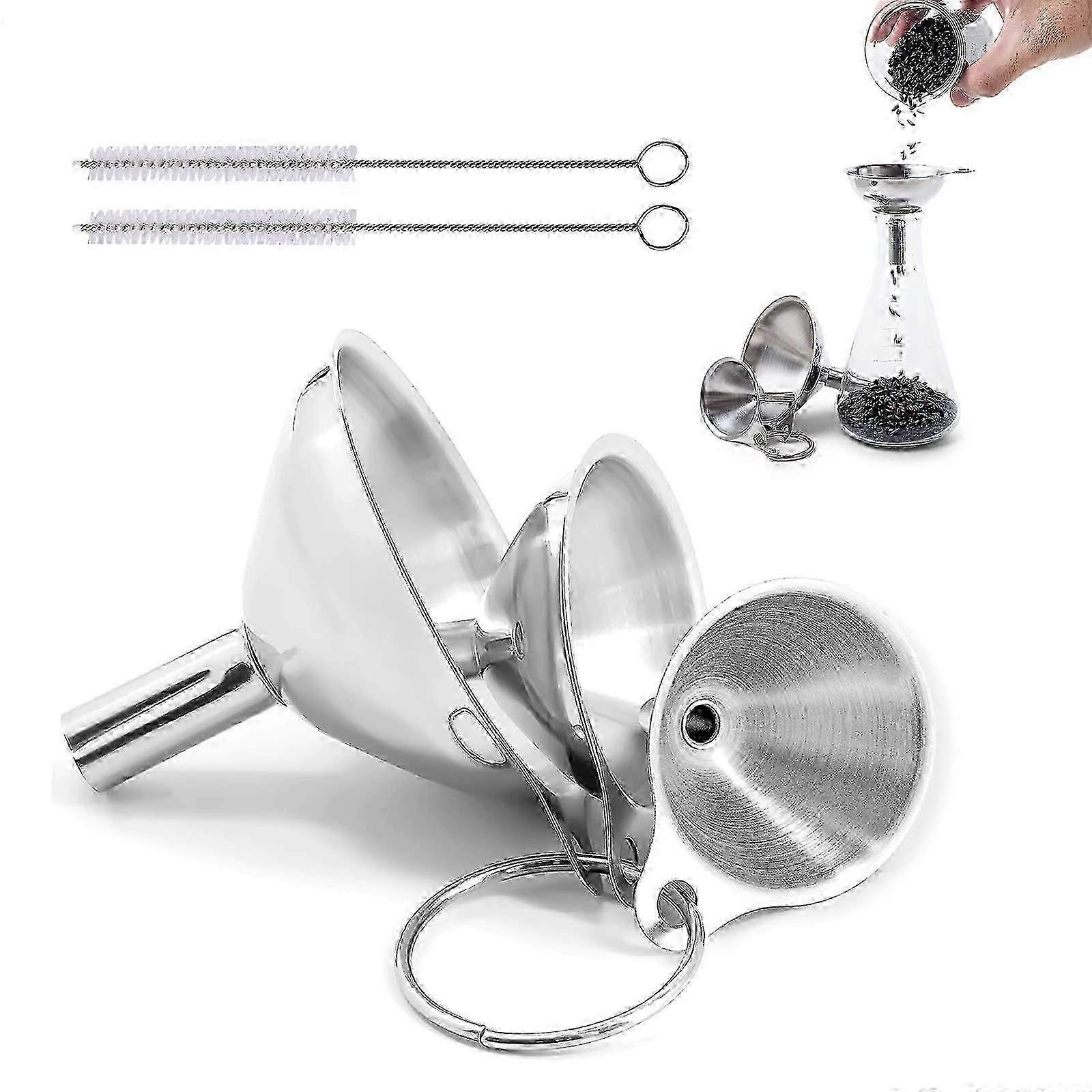 Stainless Steel Triple Funnel Set