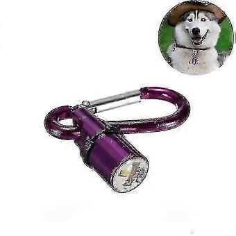 Aluminum Led Flashing Safety Night Light Blinker Pet Pendant For Dog / Cat, Random Color Delivery