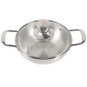 Portable Home Use Hot Pot Stainless Steel Cooking Pot with Handle