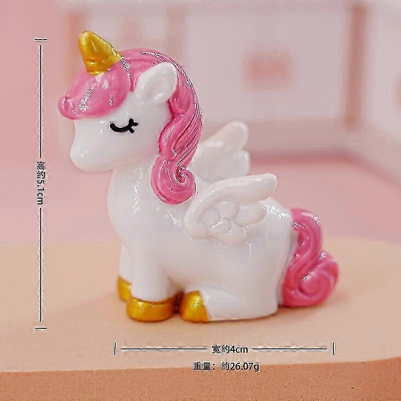 Solid Color Kneeling Unicorn Ornament