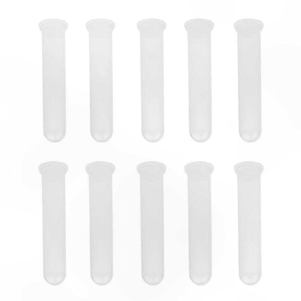 10-Pack Plastic Centrifuge Tubes with Lids for Lab Testing