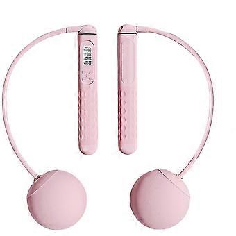 Tangles Frees Kabelloses Springseil Sport Fitness Training Verstellbares seilloses Springseil Gewichtetes kabelloses Springseil Pink