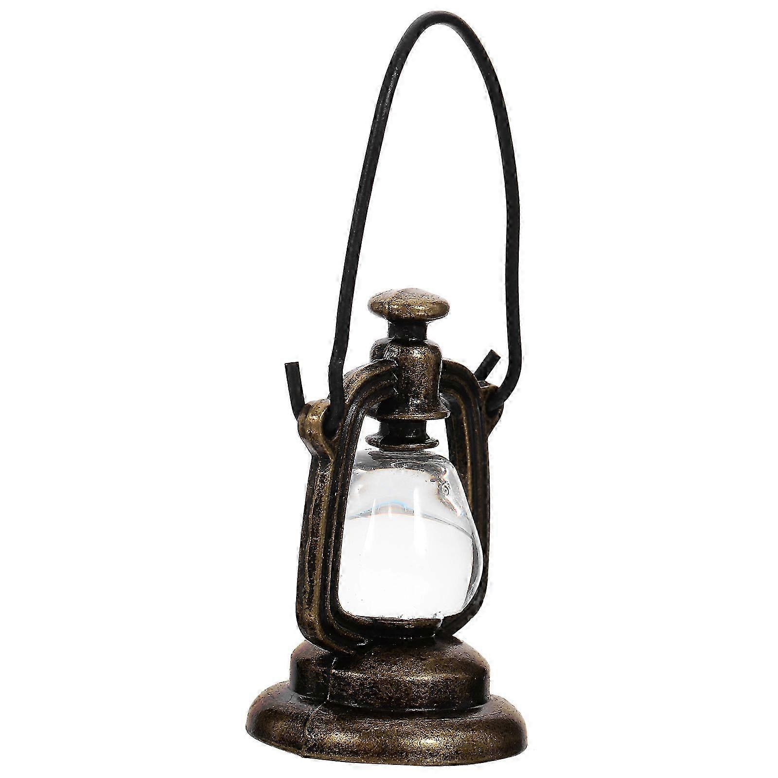 Resin Mini Kerosene Lamp Model compatible with Decoration Use