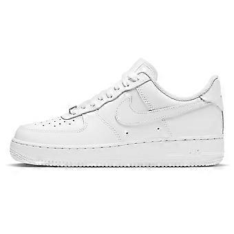 Nike Air Force 1 Triple White Abrasion Resistant Low top Skateboard Shoes Women's Pure White DD8959-100