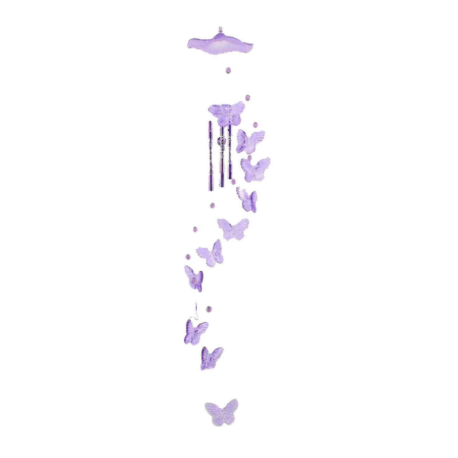 Weather-Finished Butterfly Wind Chime