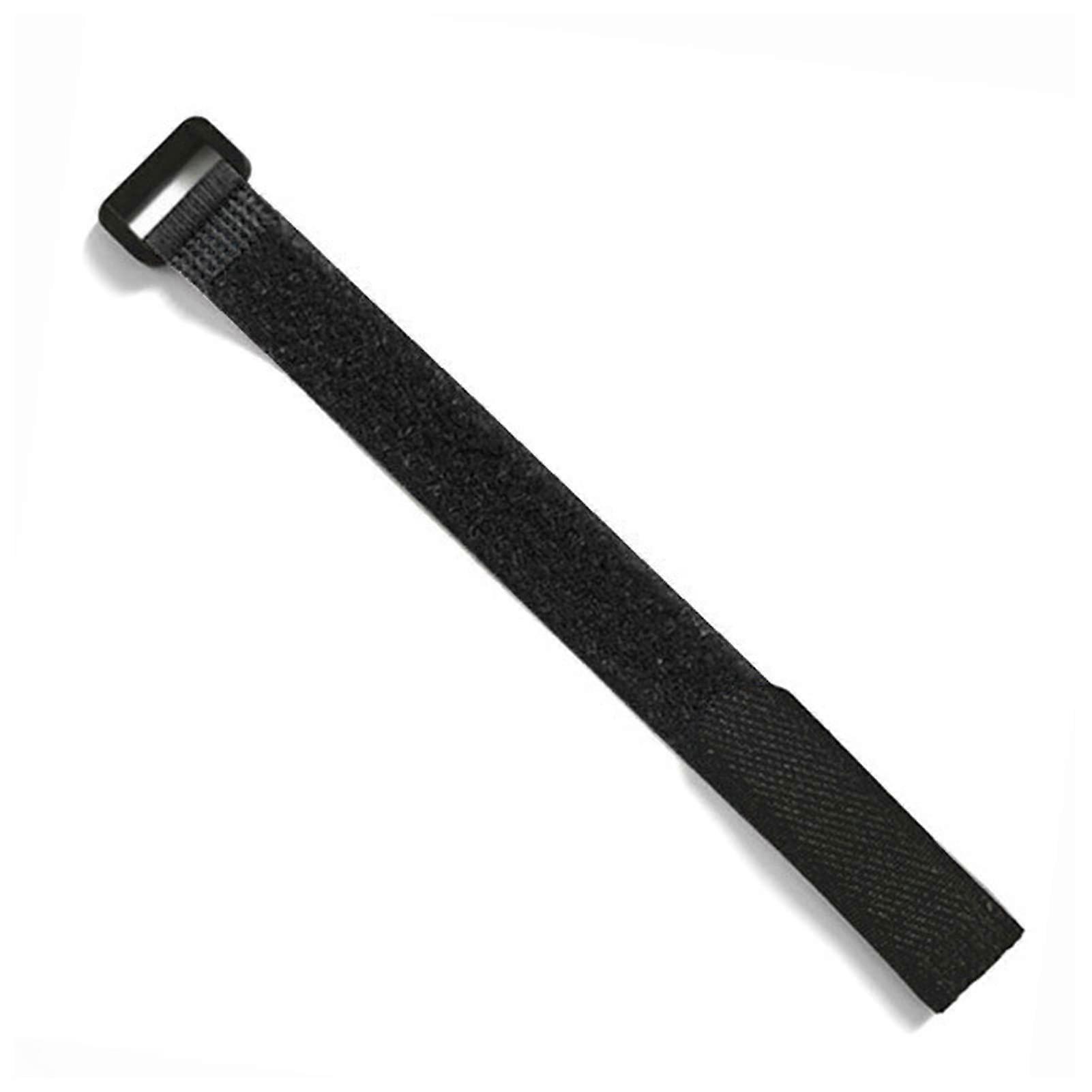 10Pcs Black Reusable Cable Ties 2x30cm Adjustable Nylon Hook and Loop Wire Organizer Straps