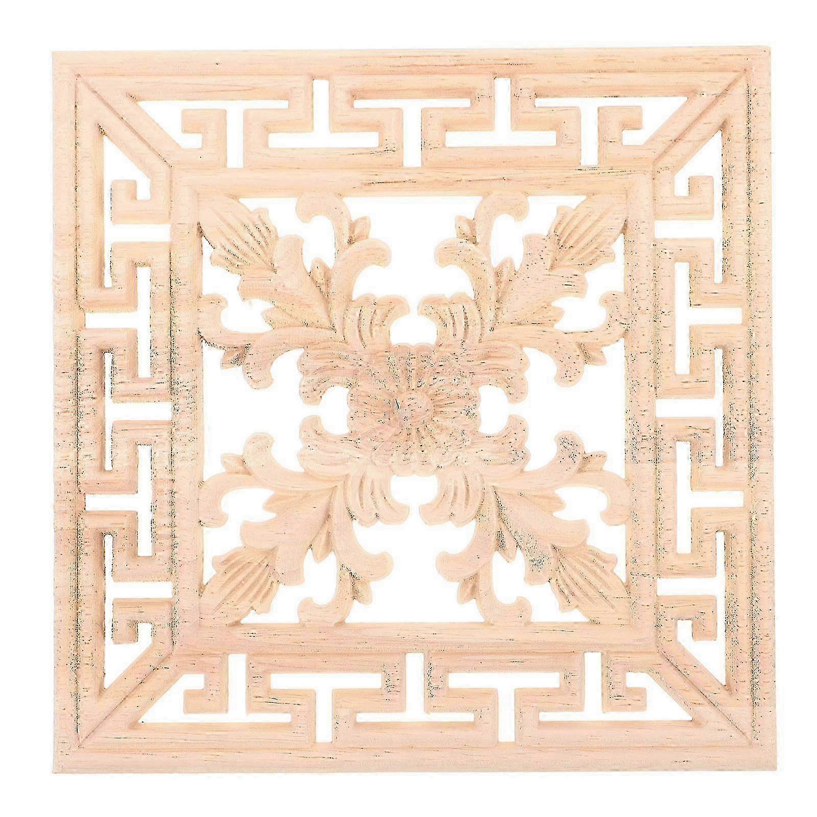 Vintage Floral Solid Wood Onlay