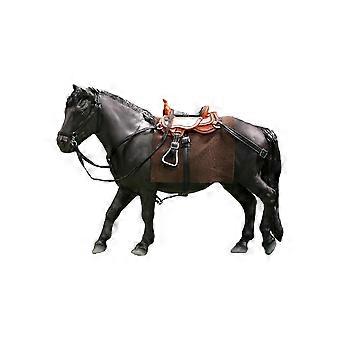 Cavalo preto em escala 1/12 para dioramas de figuras de ação de 15 cm, design fiel à escala, acabamento pronto para fotos.