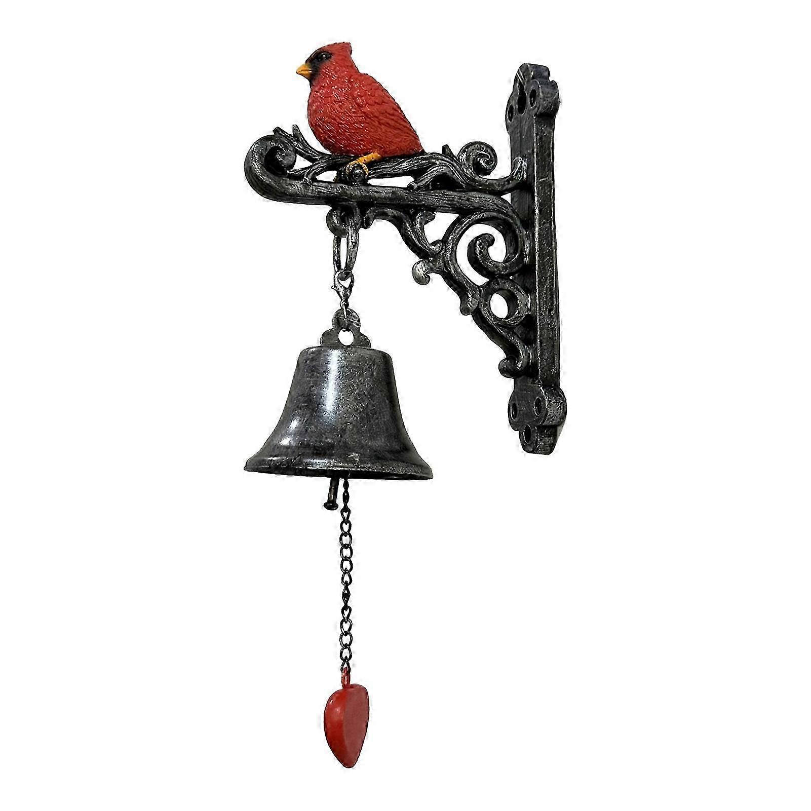 Weatherproof Red Bird Wall Mounted Door Bell
