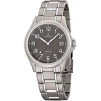 Festina titanium Quartz Analog Man Watch with Titanium Bracelet F16458/2