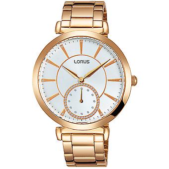 Lorus femme Quartz Analog Woman Watch avec bracelet en acier inoxydable en or plaqué RN412AX9