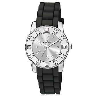 Radiant new diamond Quartz Analog Woman Watch with RA107601 Rubber Bracelet