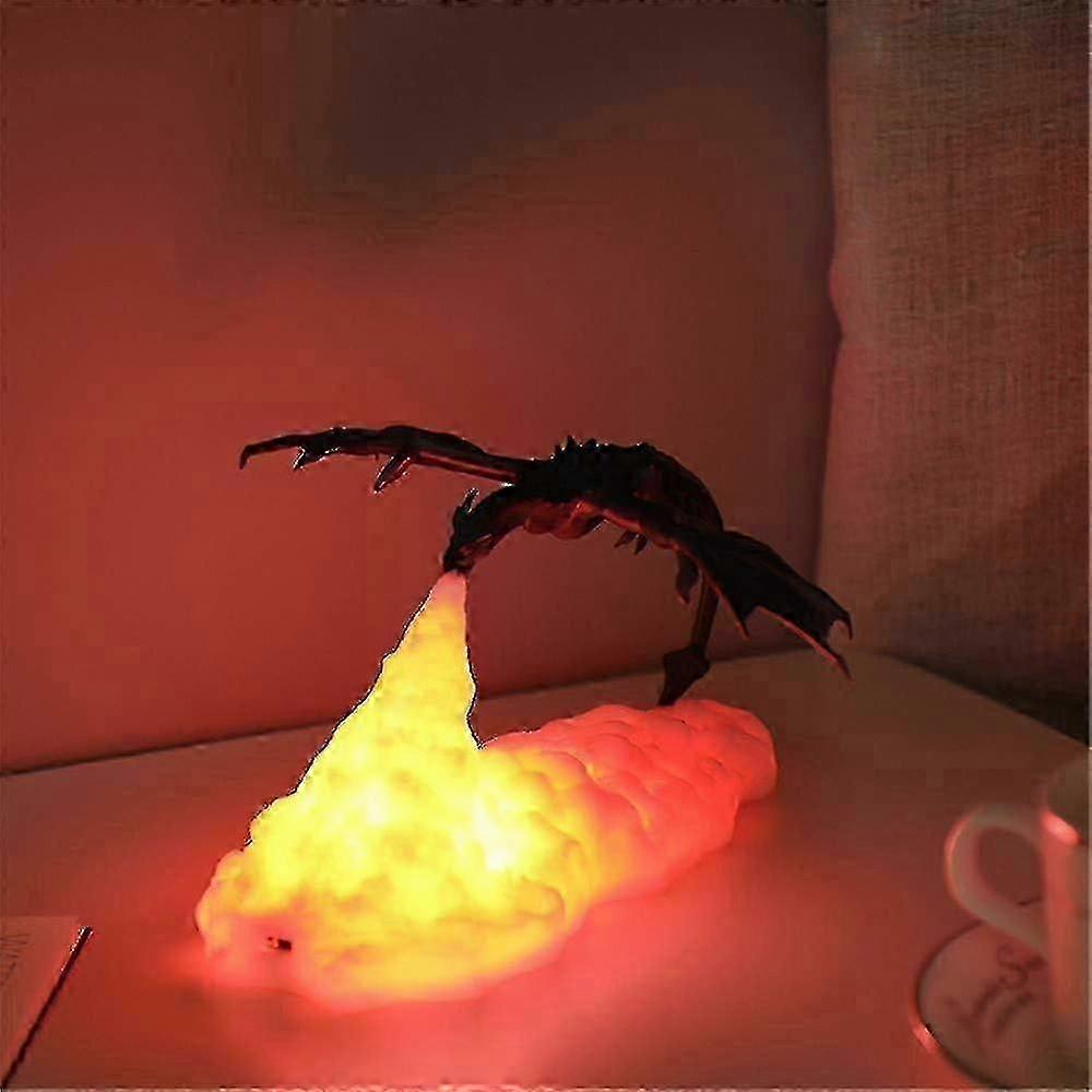 3D Printed Fire-Breathing Dragon Lamp