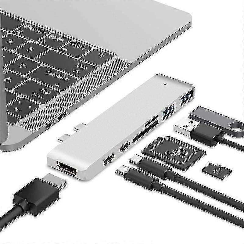 100W USB 3.1 to 20VPD+Card Reader Data+HUB+HDMI 4K Converter