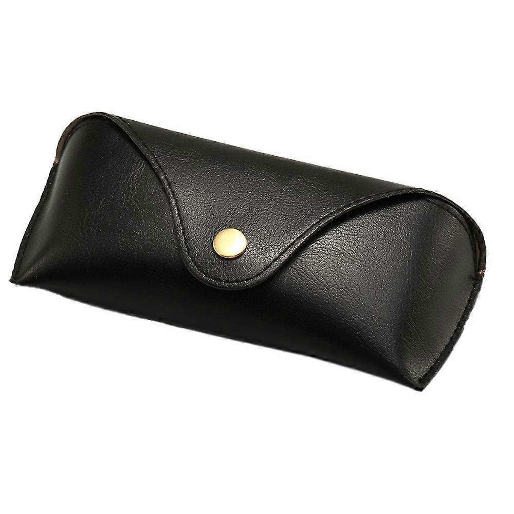PU Leather Sunglasses Case Snap Closure