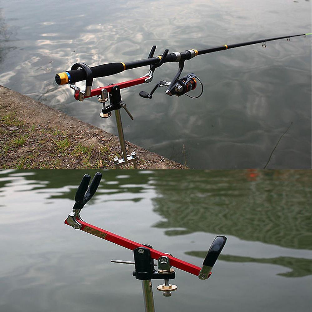 Grounded Fishing Rod Stand Bracket Foldable Pole Holder Rest Support Rack