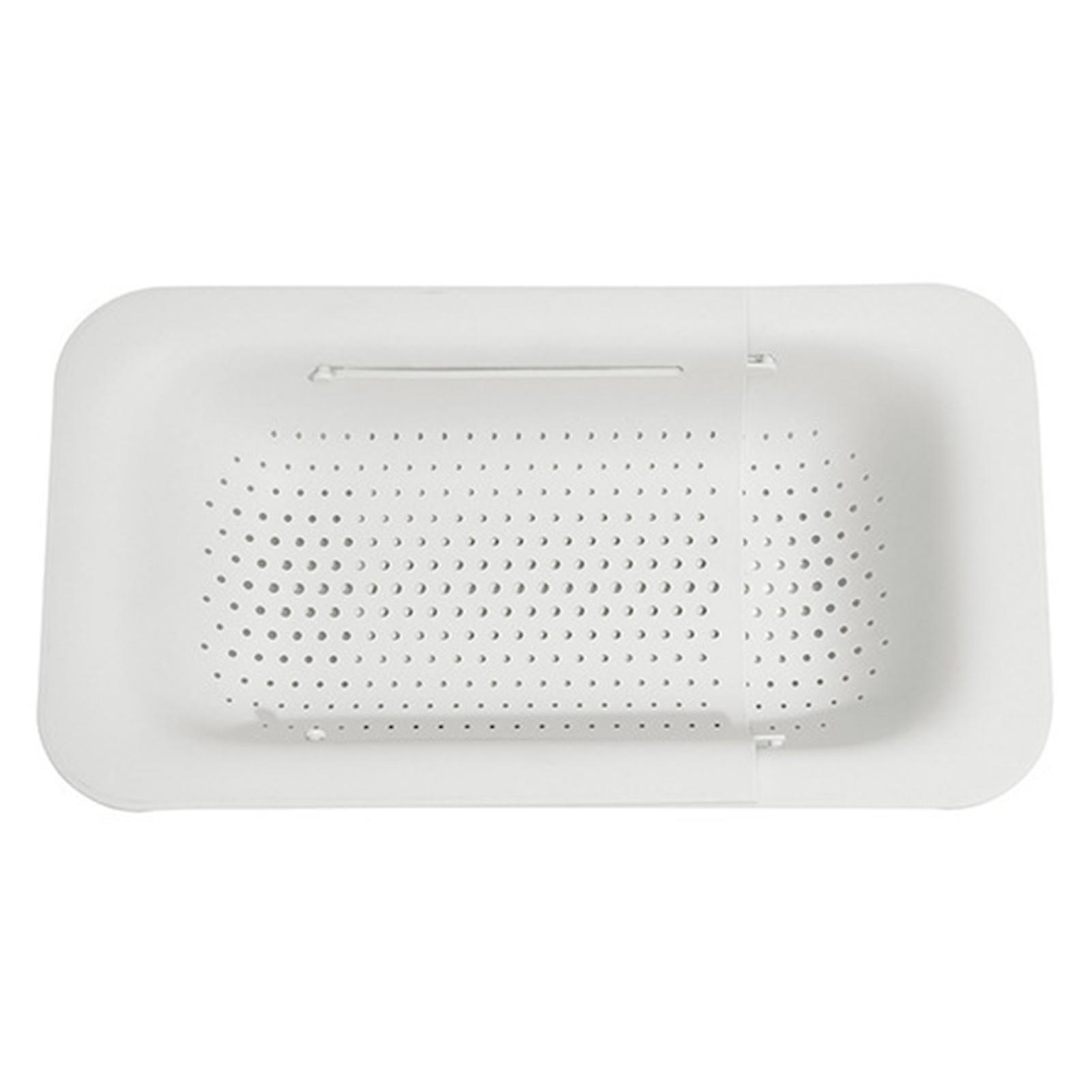 Expandable Dish Drying Rack Over The Sink Tableware Fruit Holder