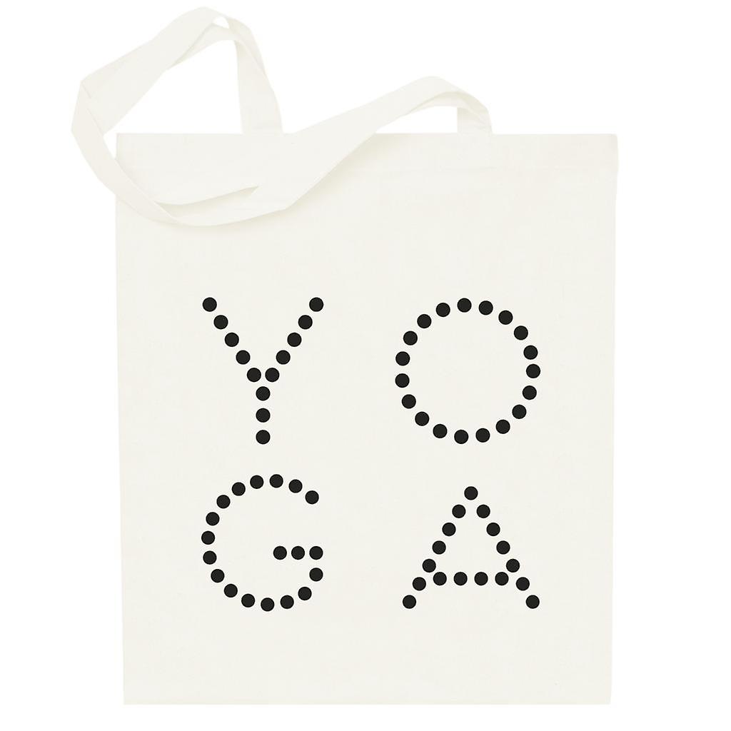 Yoga YO GA Text Totebag