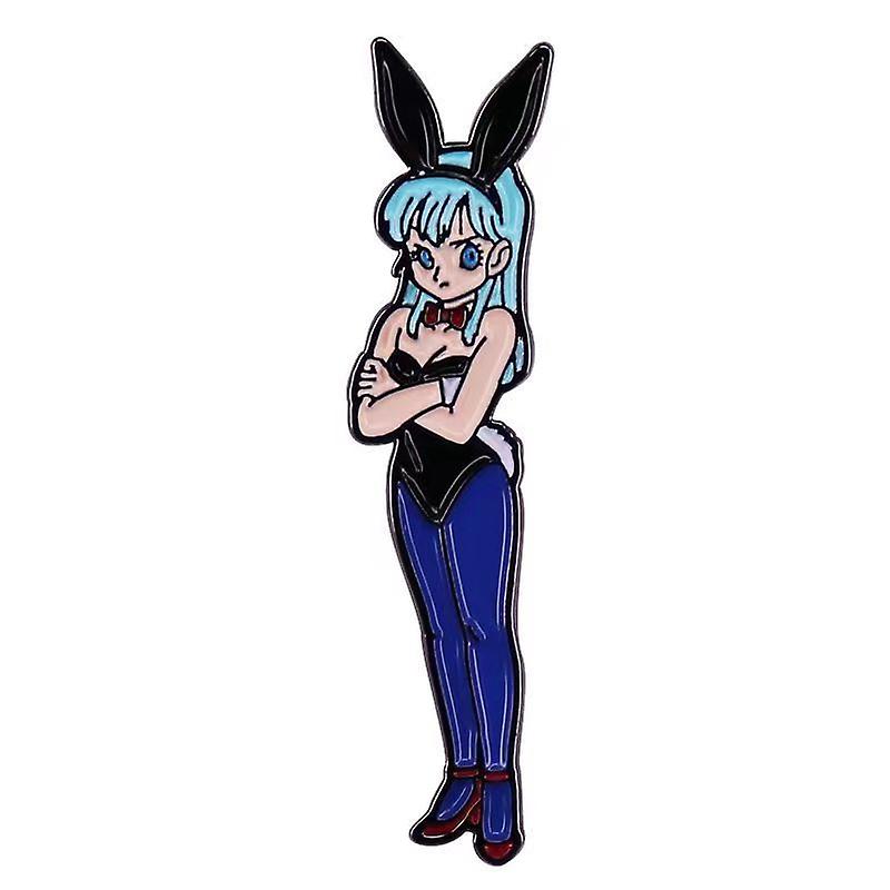 The Angry Bulma Creative Design Brooch Pin Badge