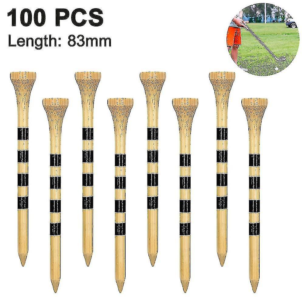 100 Pcs Golf Tees, Frict Side Spin, Stable Durable Biodegradable Golf Tees
