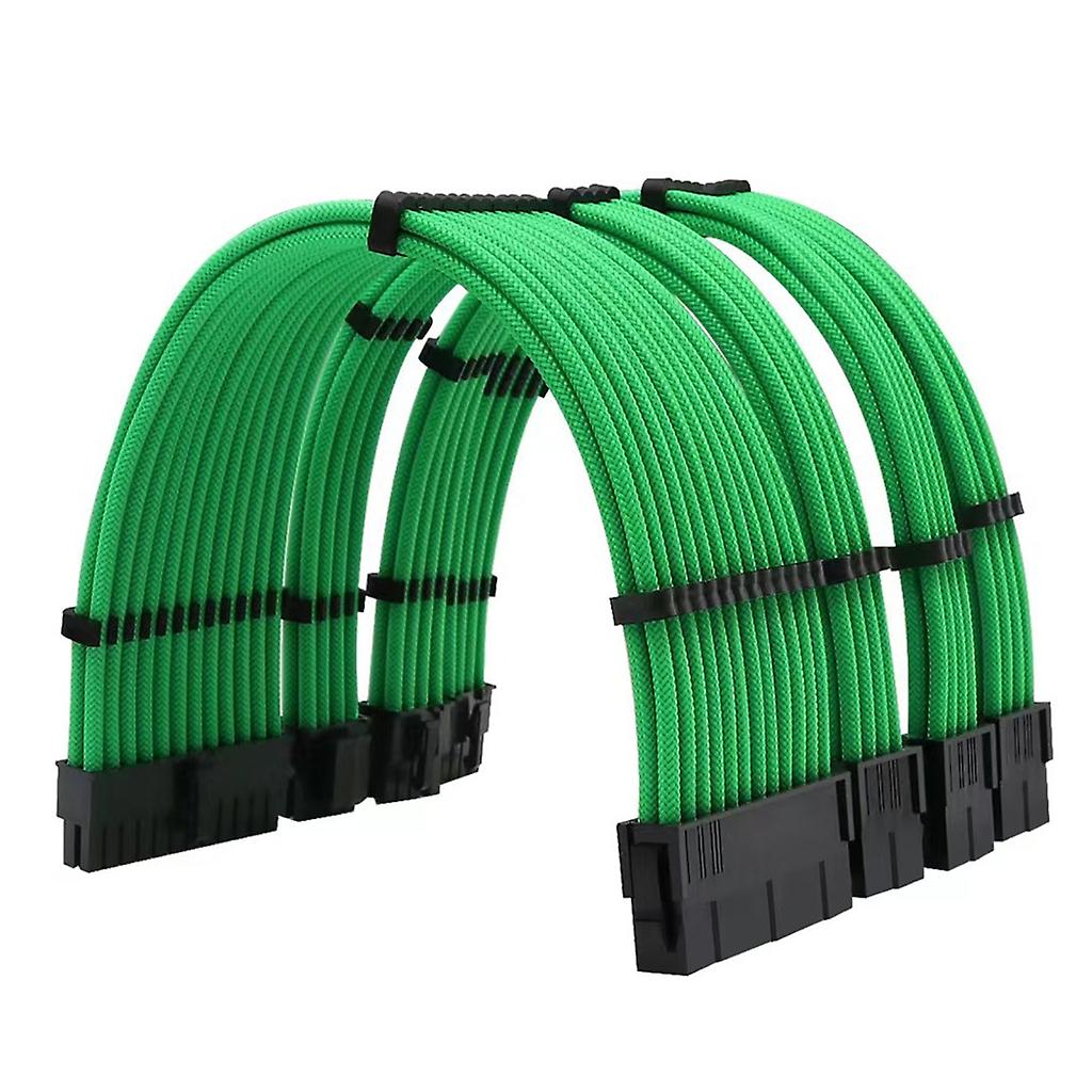 GPU PCI-E PSU 8pin Power Extension Cable Kit for Motherboard 24Pin + CPU 8Pin