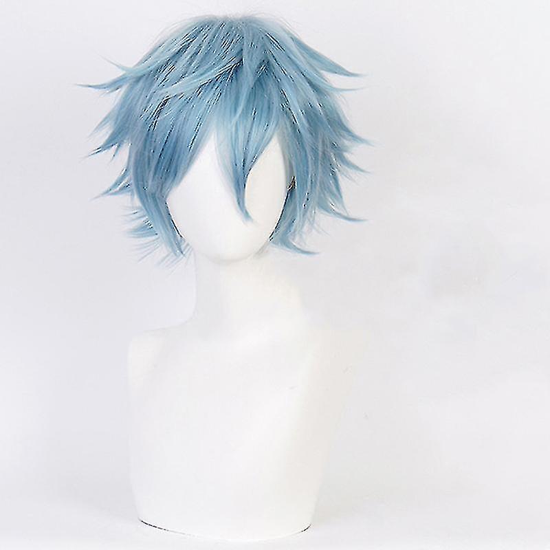 Anime Shigaraki Tomura Cosplay Wig Costume Play Wigs Costumes Gray blue Hair