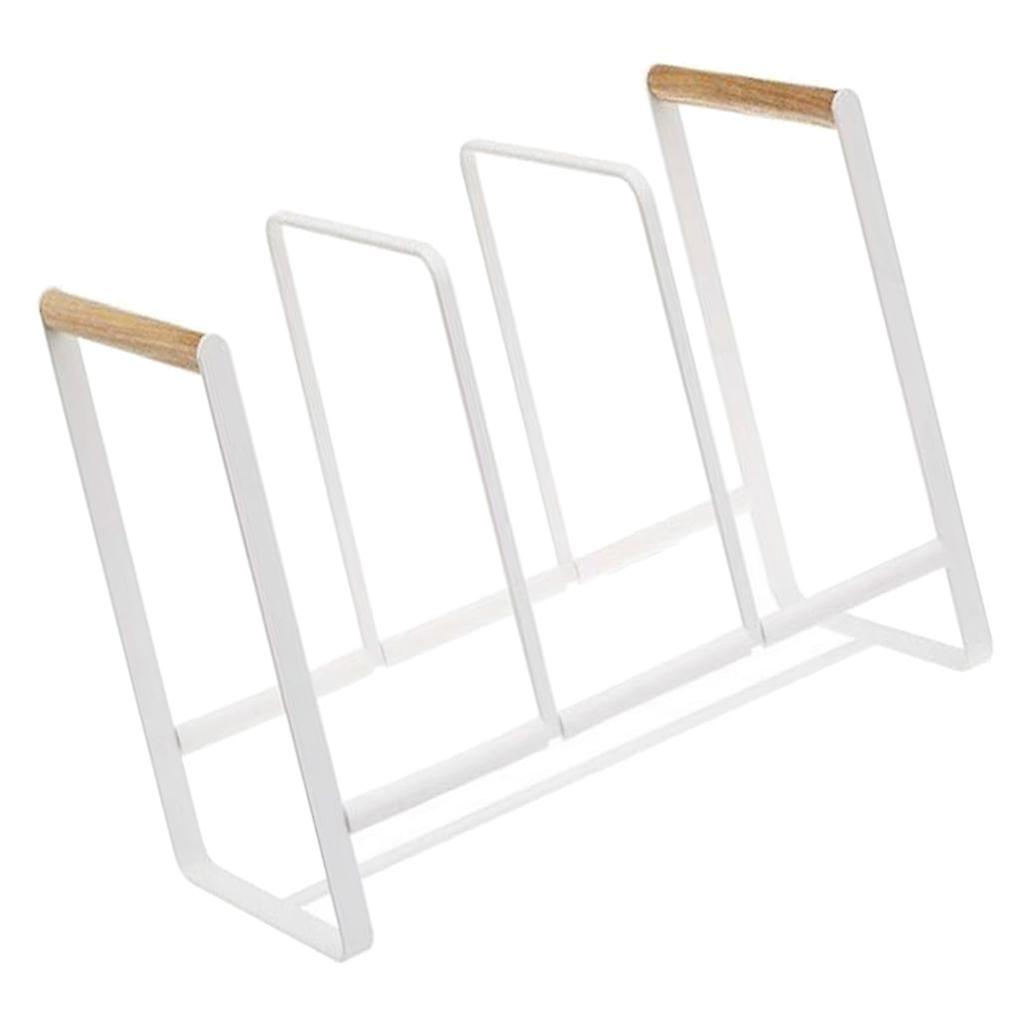 3 Grid Dish Drainer Metal Kitchenware Storage Rack Plates Rack Stand Holder