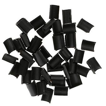 3x50Pcs Keratin Nagelkleber für U Tip Rebond Haarverlängerungen Hot Fusion Schwarz