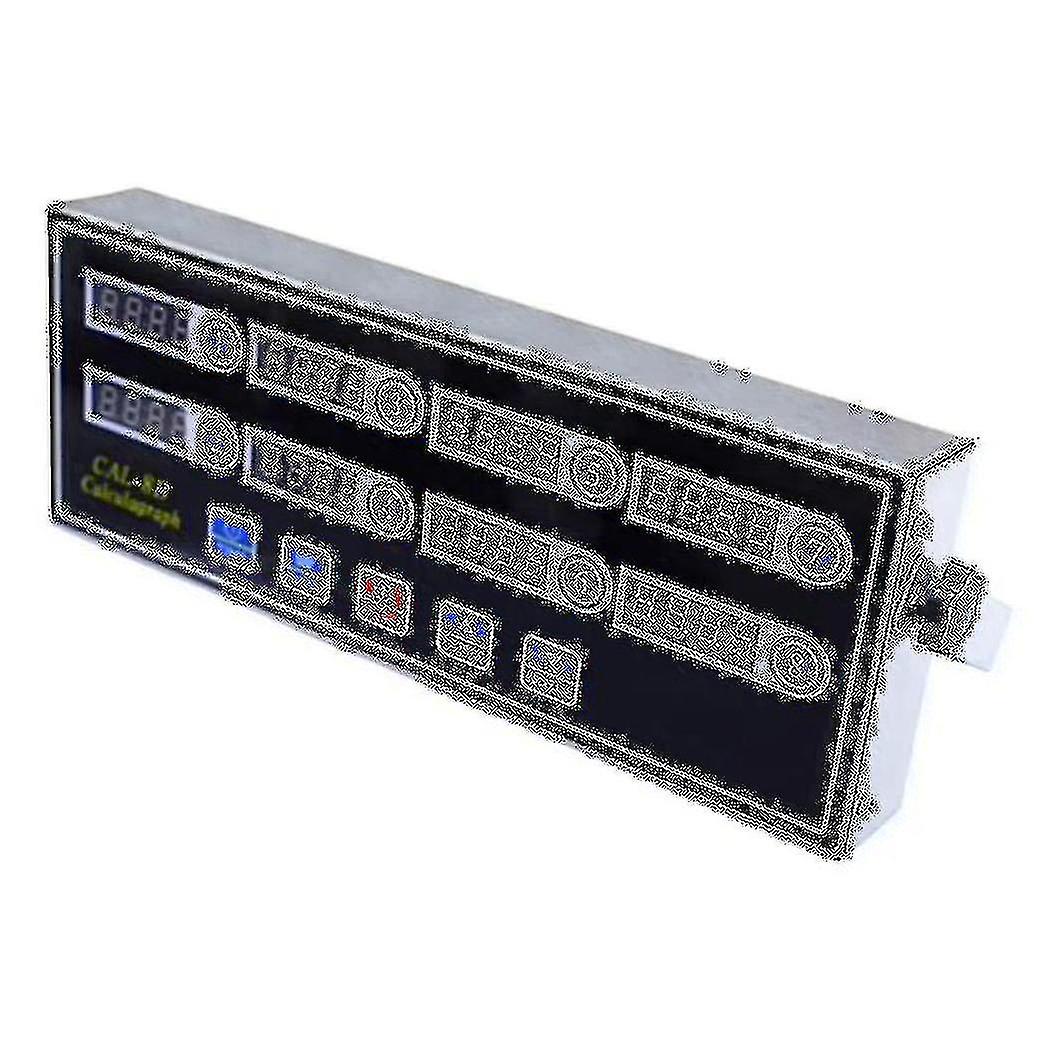 Kommerzieller 8-Kanal-Digital-Küchentimer, Edelstahl-Calculagraph-Timer mit Alarm, Uhr