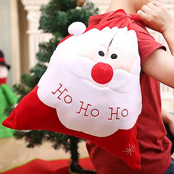 Jultomten Julklappsförpackning Stor kapacitet godisförvaringspåse Gåvor för pojkar flickor barn