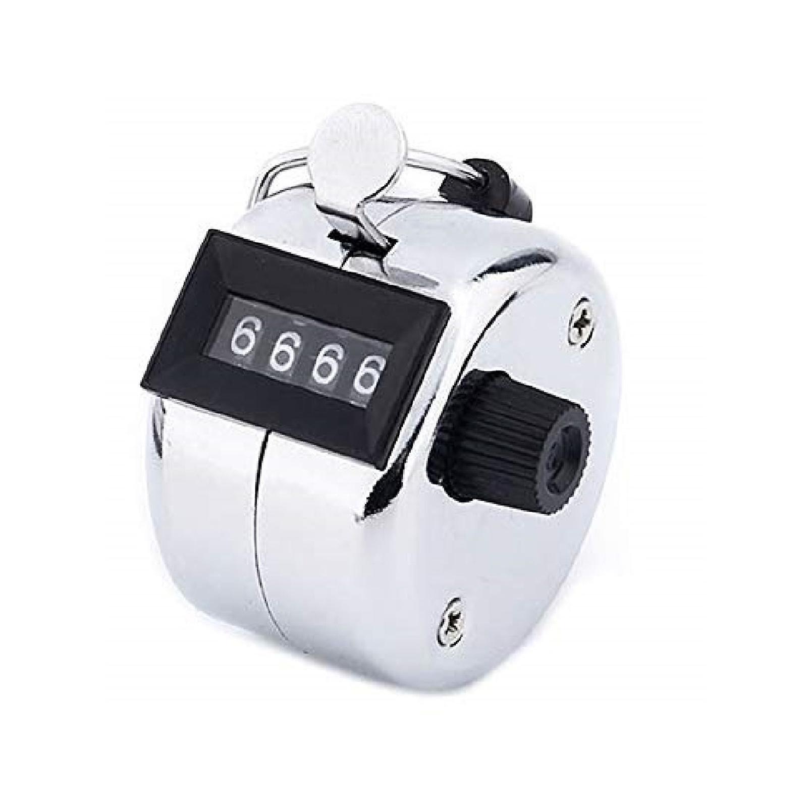 Hand Press 4-digit Clicker Counter Plastic Shell Long Lasting Number Clicker For Running Kicking Sports