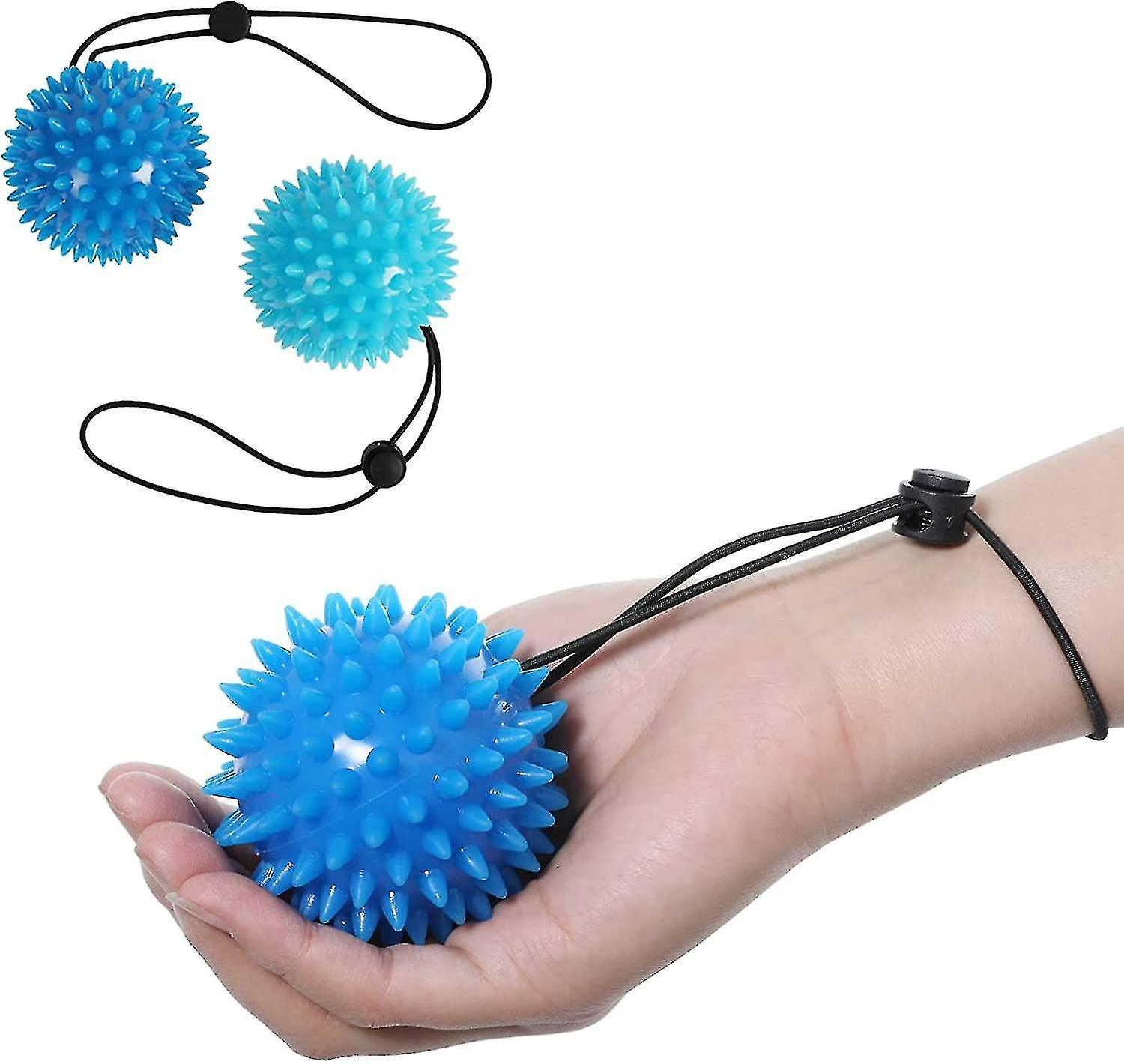 Hand Exercisers Ball For Therapy And Squeeze Balls For Hand Therapy - Adjustable Wrist Strap To Prev