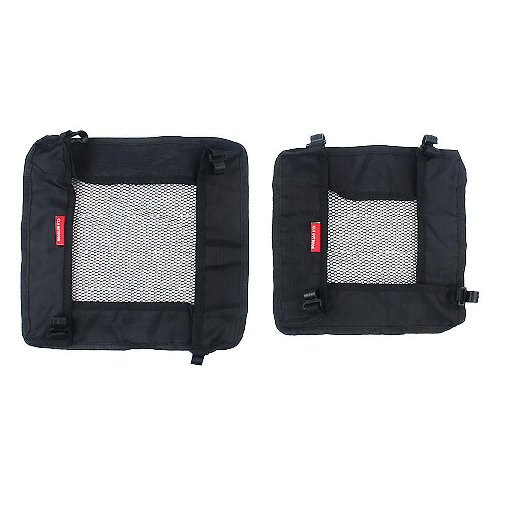 2pcs Camping Picnic Folding Table Storage Grid Outdoor Storage Mesh Bag S M