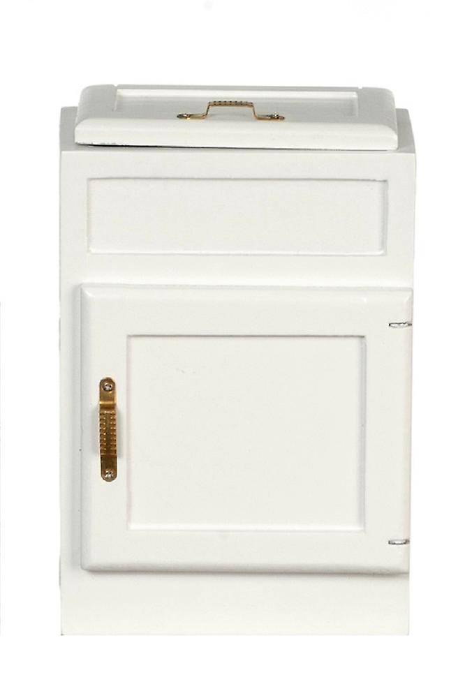 Dolls House White Wood 1920&s 2 Drzwi Ice Box Miniatura 1:12 Meble kuchenne