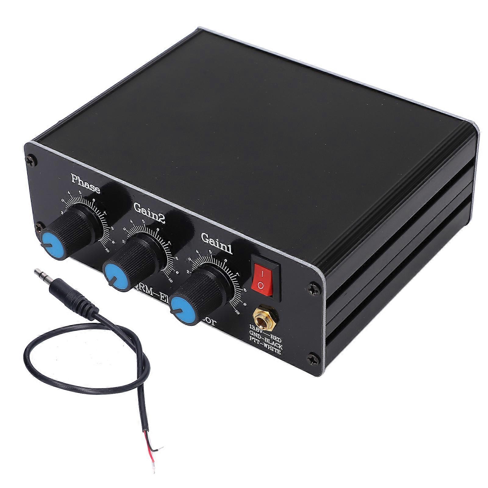 Qukaim QRM Signal Canceller QRM Eliminator Signal Canceller, XPhase Adjustable PTT Control for 130 MHz HF Bands, Reliable Performance, Compact Design